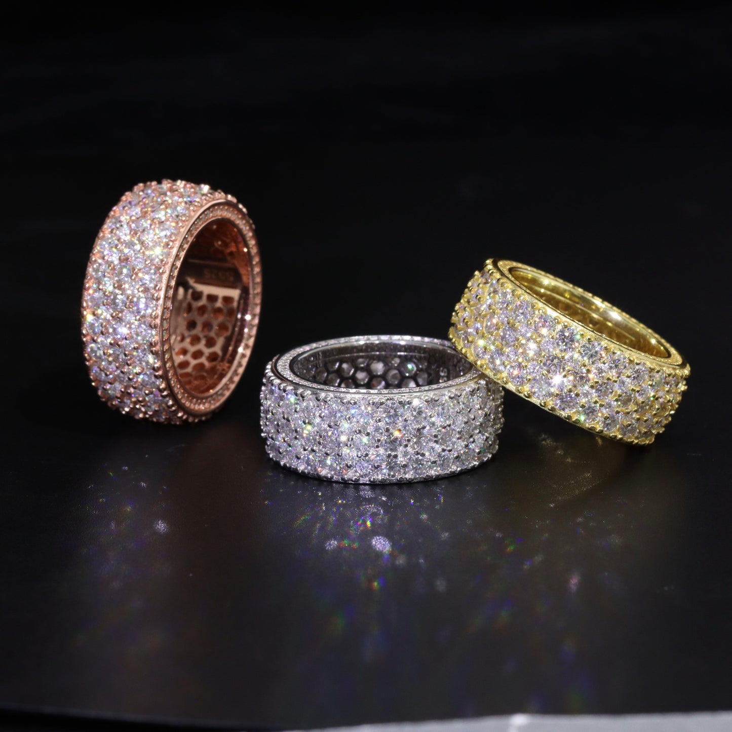 5 Layers Moissanite Ring Band