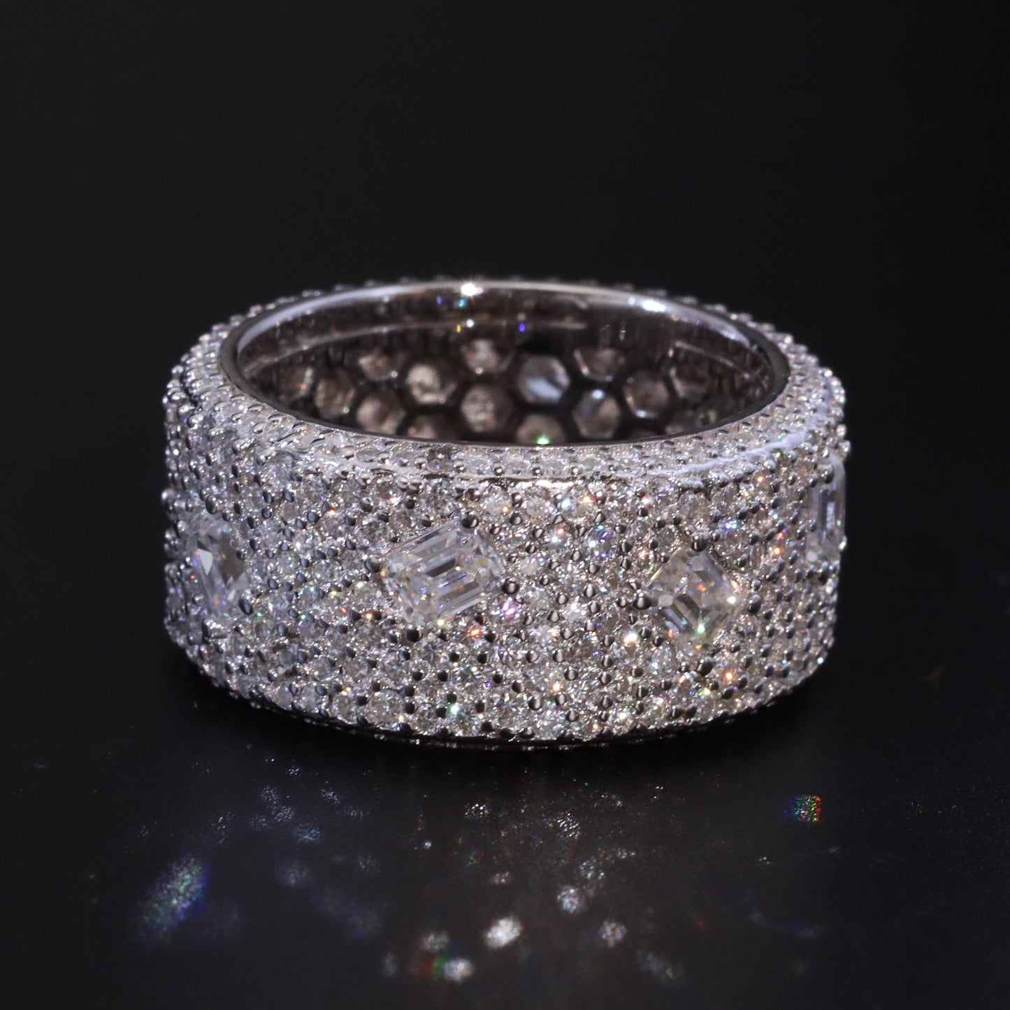 Luxe Diamond Moissanite Ring Band