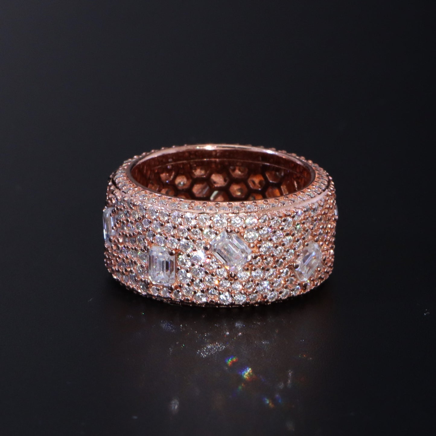 Luxe Diamond Moissanite Ring Band