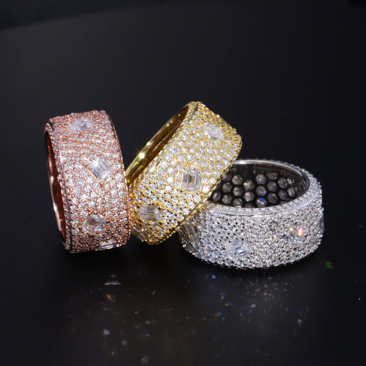 Luxe Diamond Moissanite Ring Band