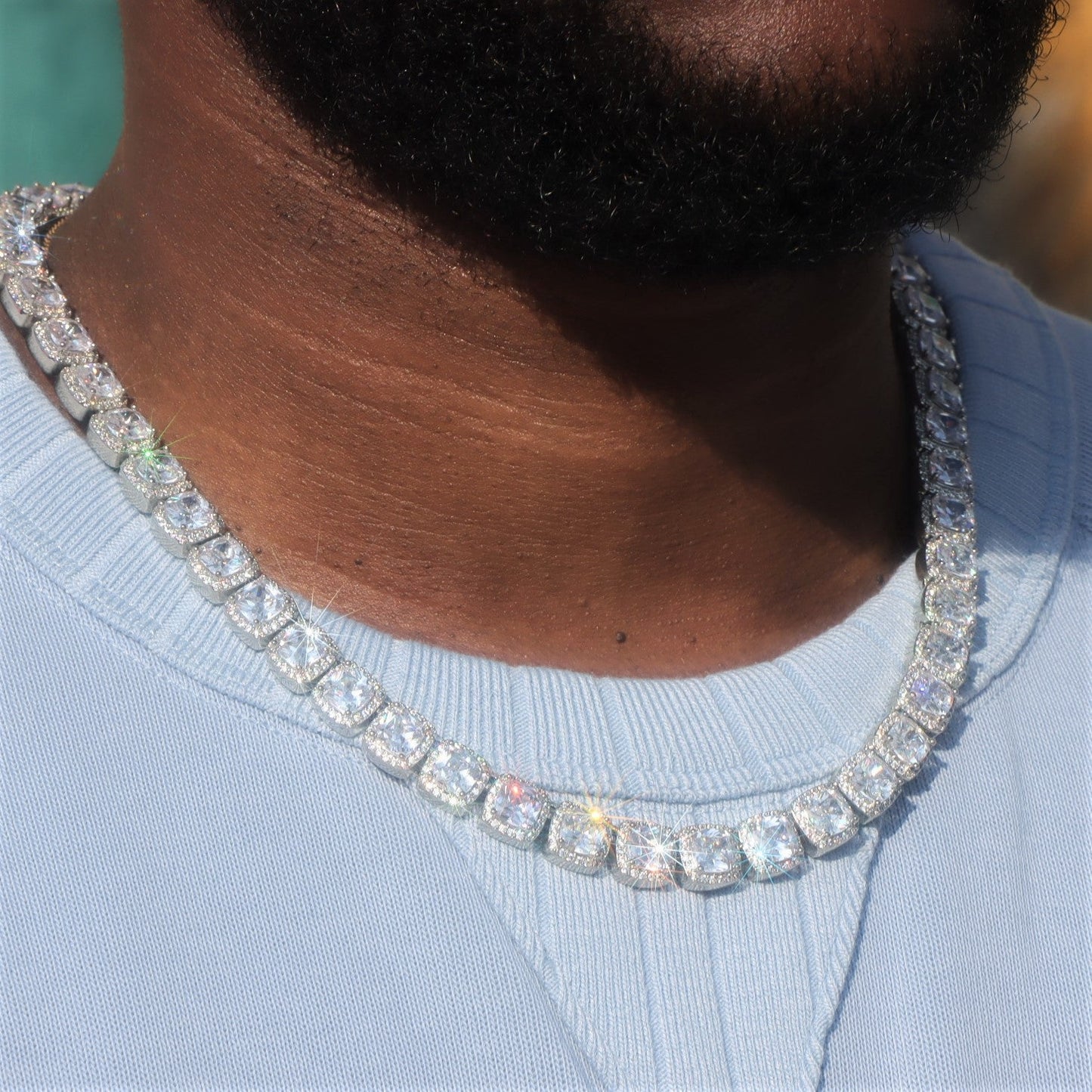 10mm Square Tennis Chain