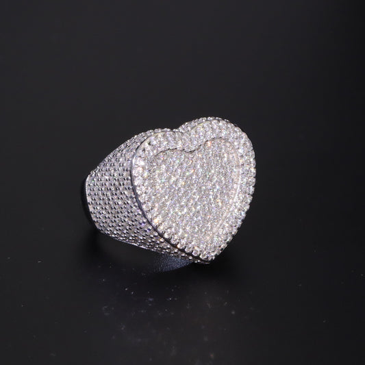 Moissanite Heart Shape Ring