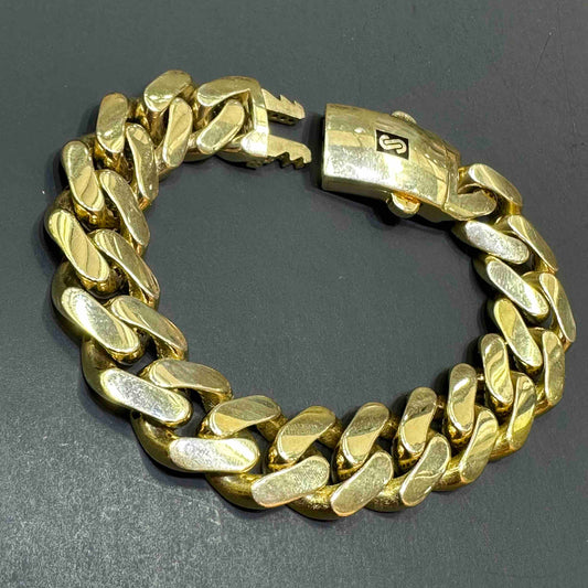 10k Monaco Gold Bracelet Cuban