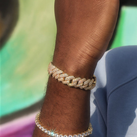14mm Prong Cuban Link Bracelet