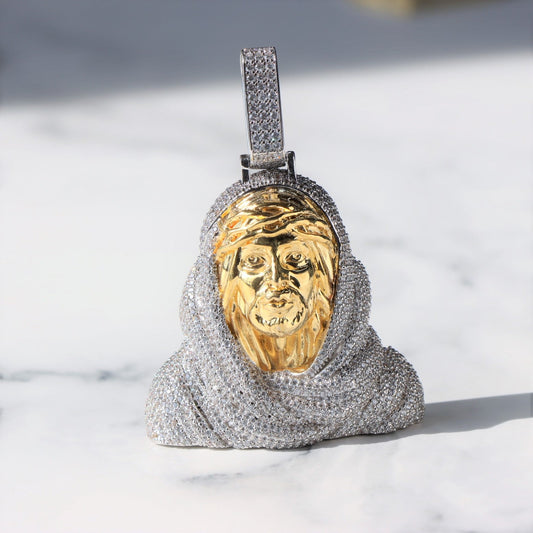 3D Iced Jesus Pendant