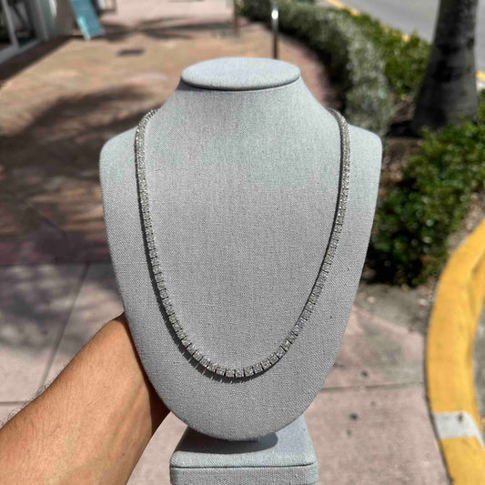 10k Diamond Baguette Chain
