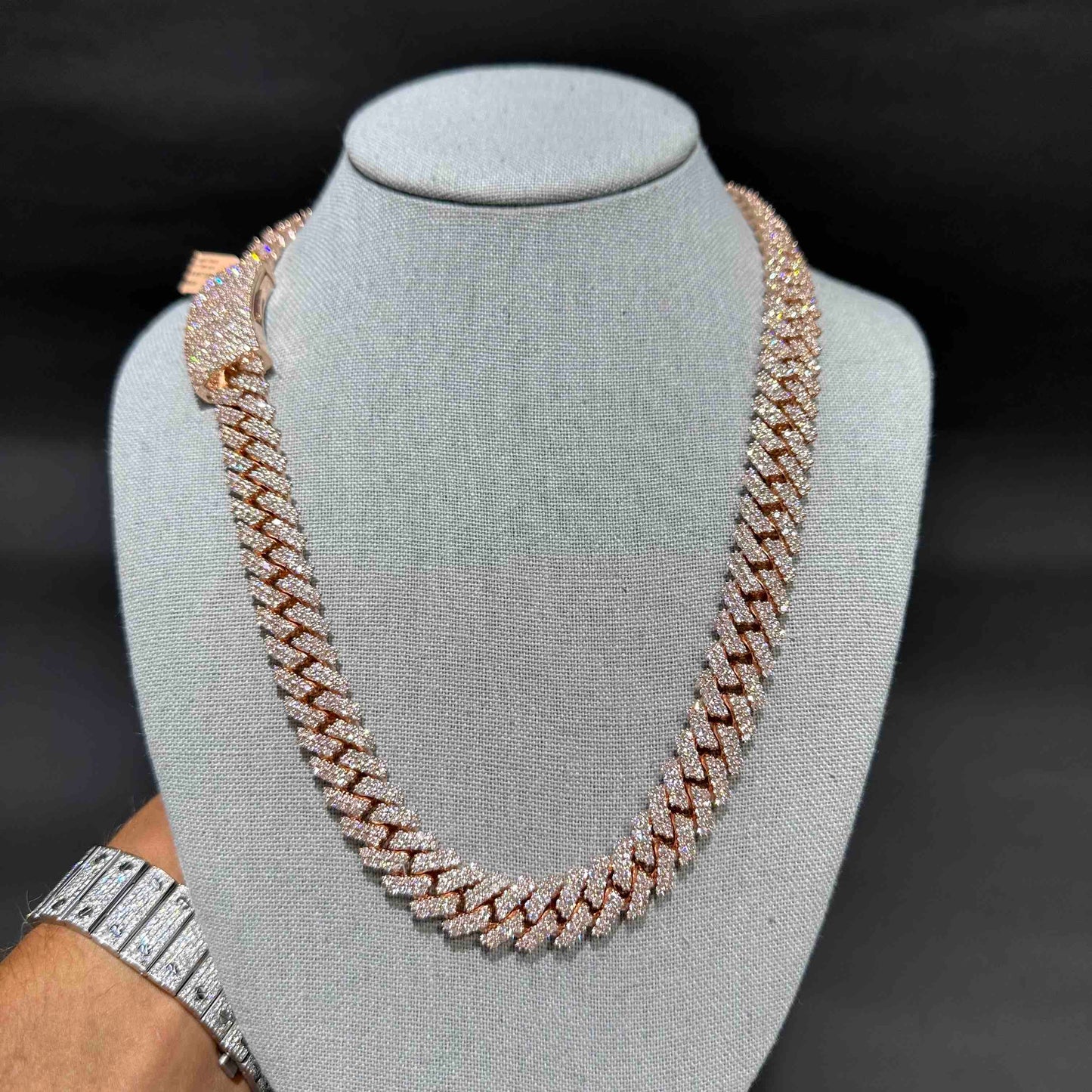 10k VVS Rose Gold Cuban Link Chain | 360 Grams | 40 CTs
