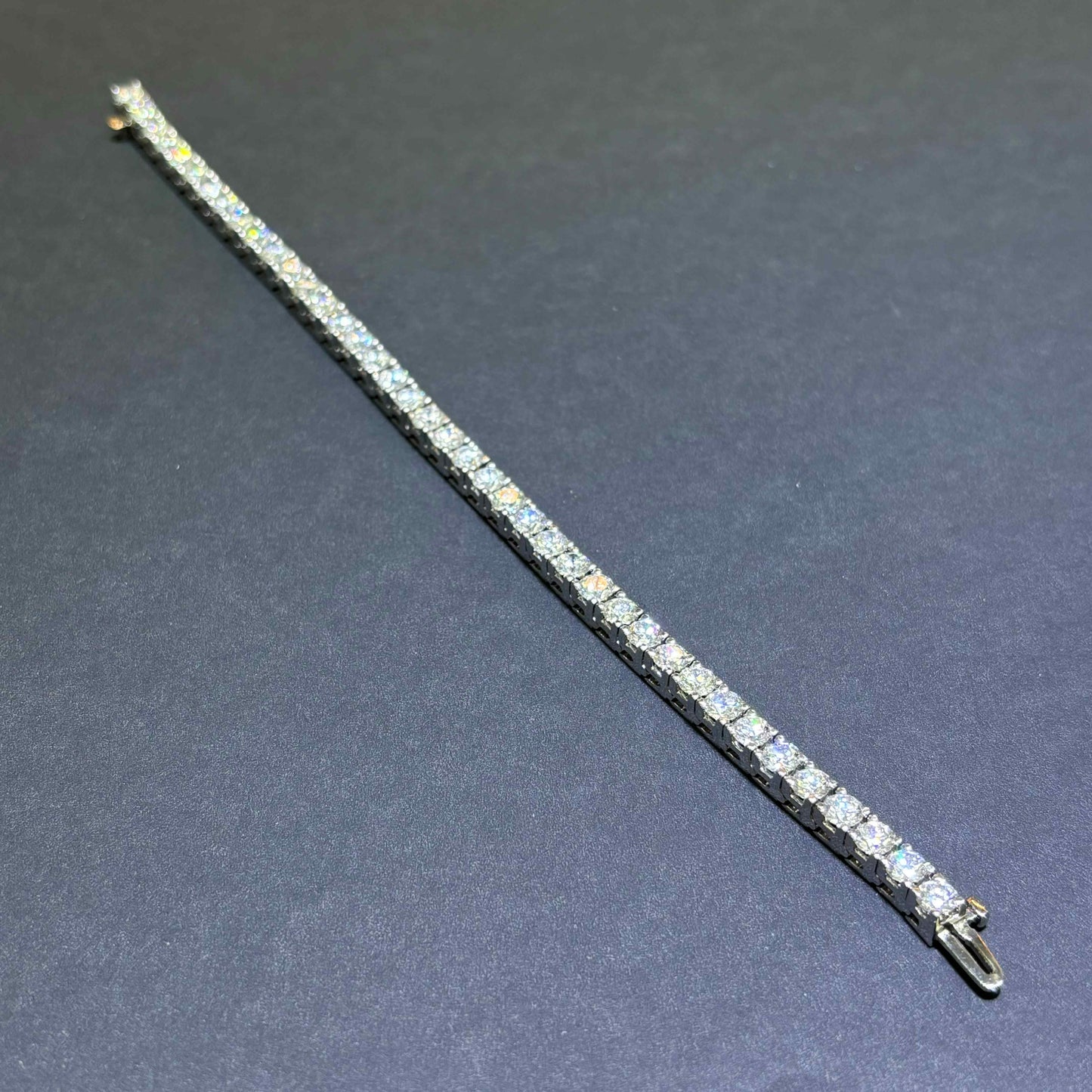 14k VVS-1 CVD Diamond Tennis Bracelet