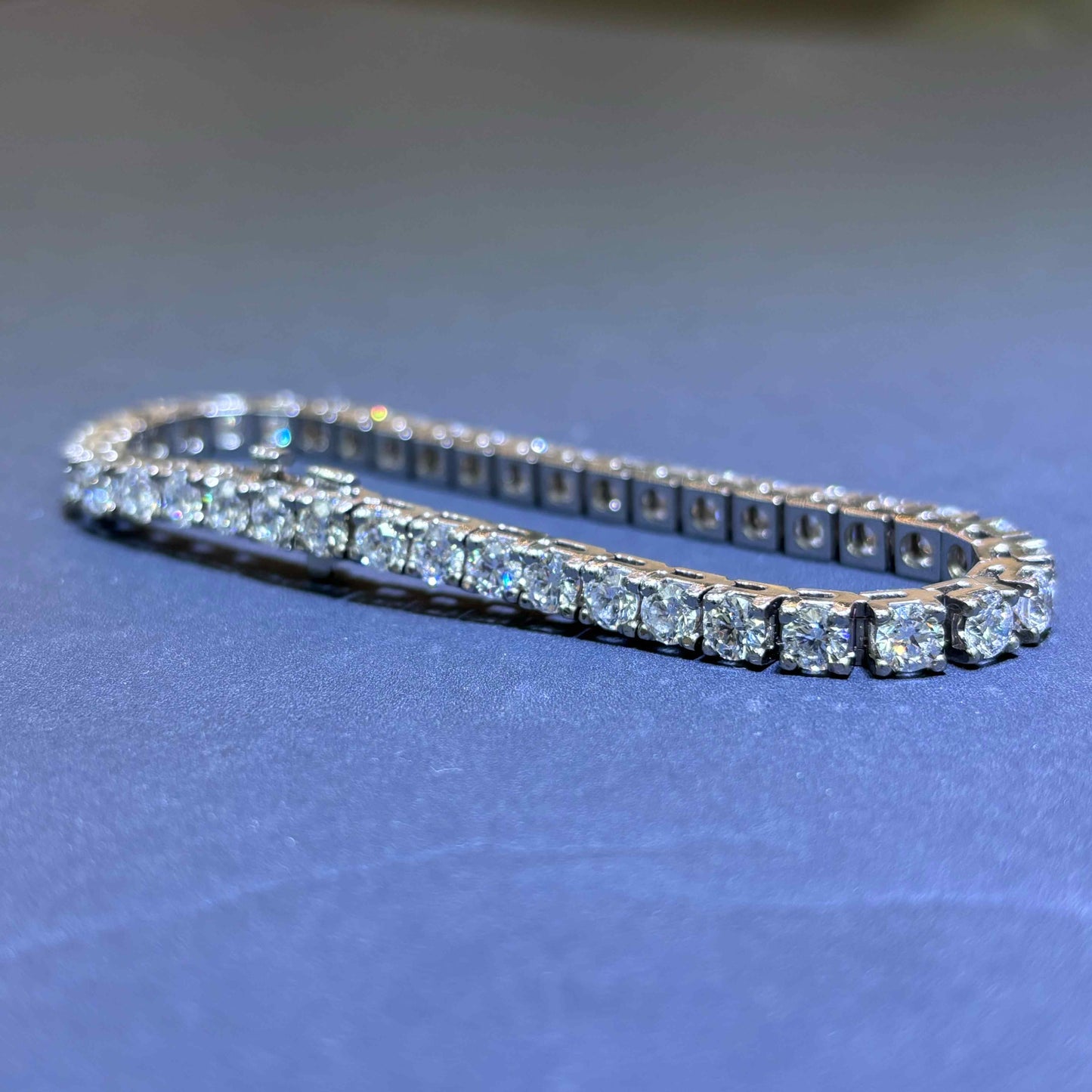14k VVS-1 CVD Diamond Tennis Bracelet