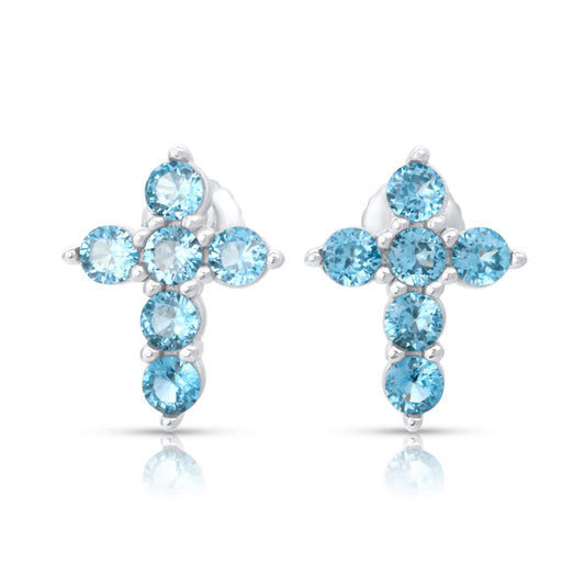 Micro Cross Stud Earrings