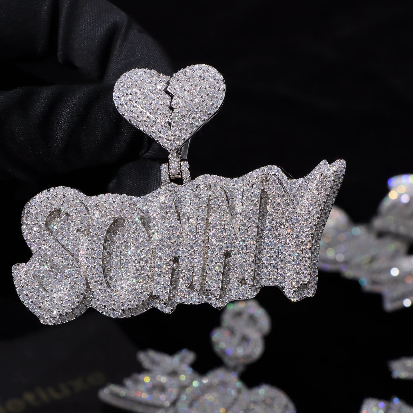 Moissanite Trendy Custom Letter Pendant