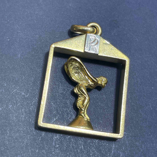 18k Rolls Royce Gold Pendant | 20 Grams