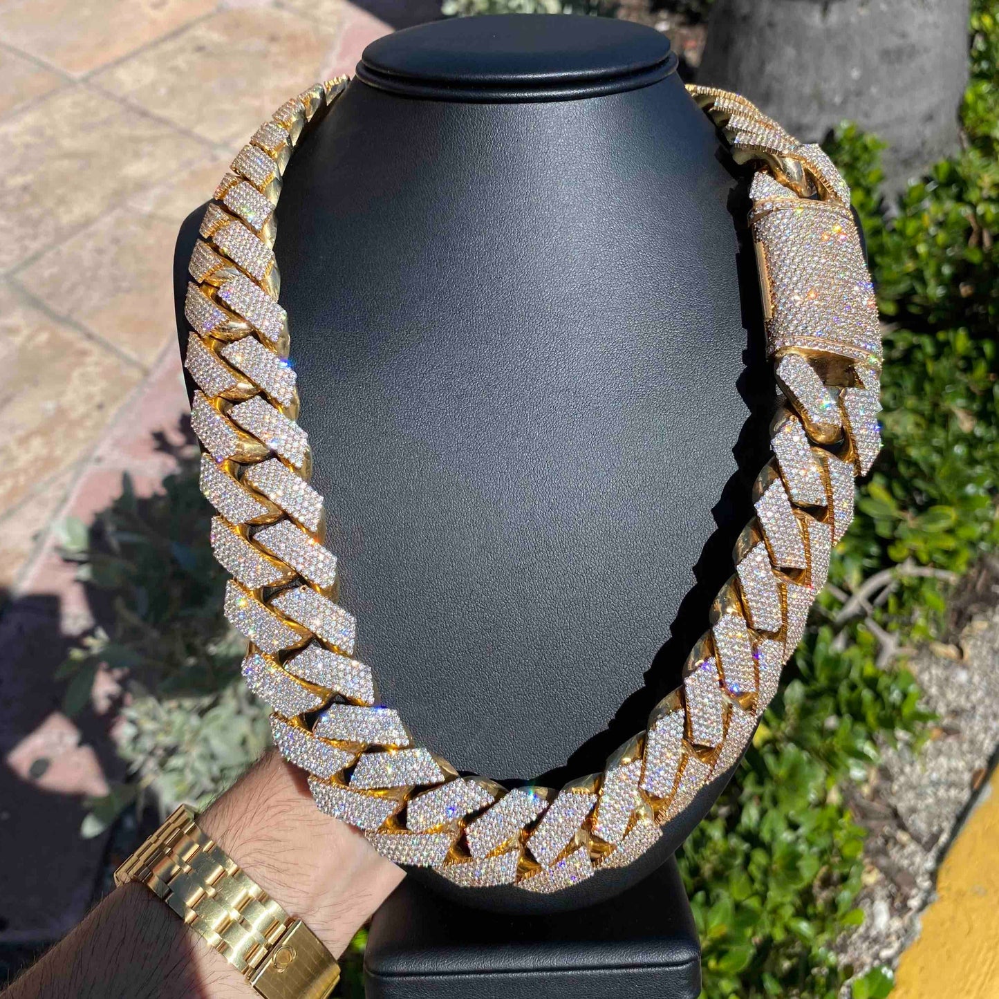 14k Heavy Kilo Bust Down Cuban Link Chain | 1200 G 90 CT