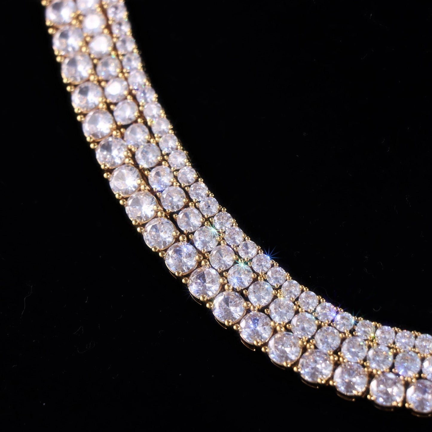 4mm Tennis Chain with Round Cut Diamond-Moissanite 50% OFF