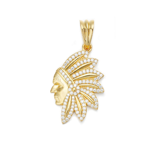 Indian Chief Head Pendant
