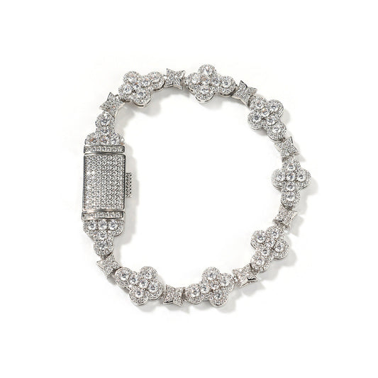 10mm Cross Tennis Bracelet
