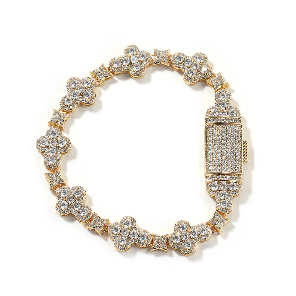 10mm Cross Tennis Bracelet