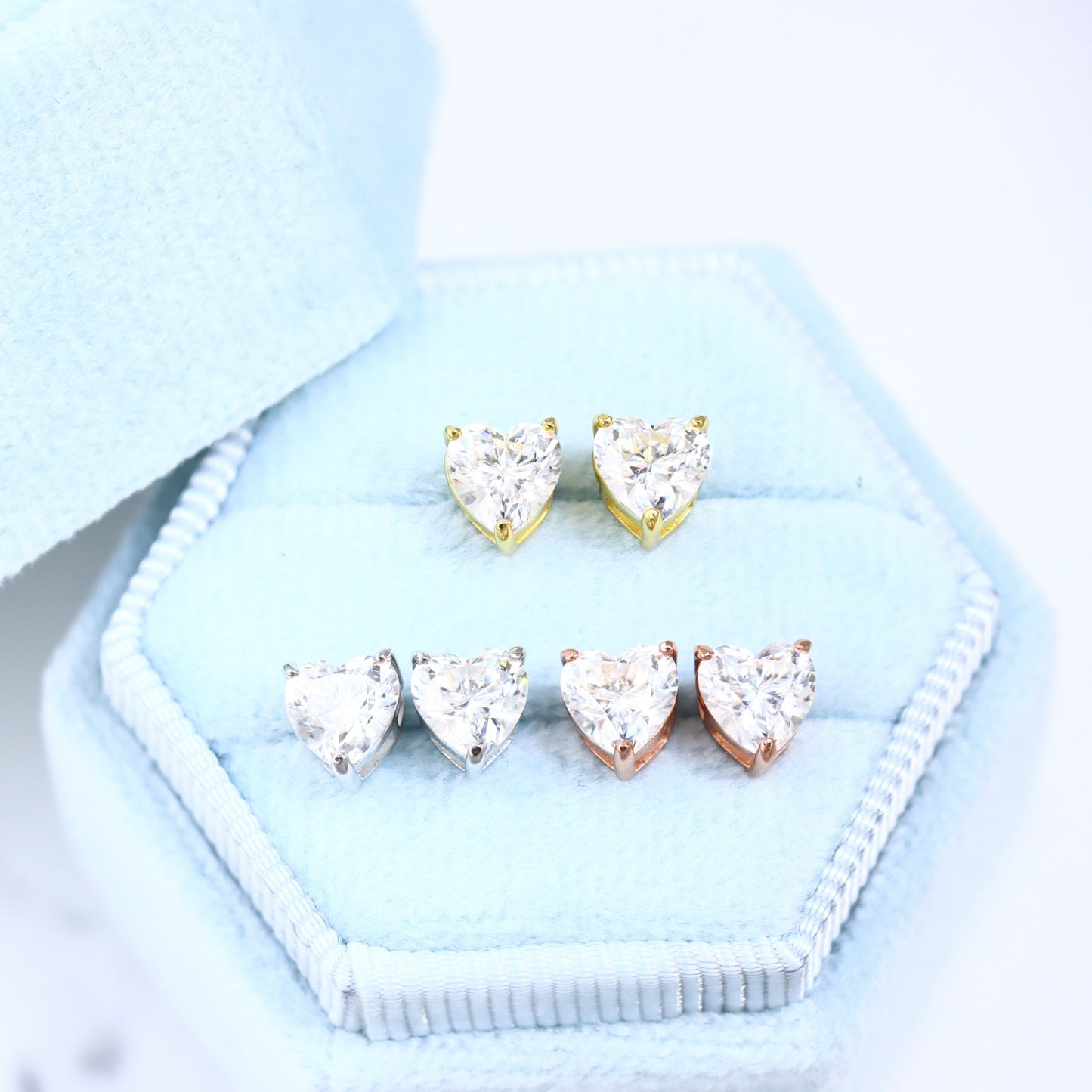1 Carat Solitaire Diamond Stud Earrings