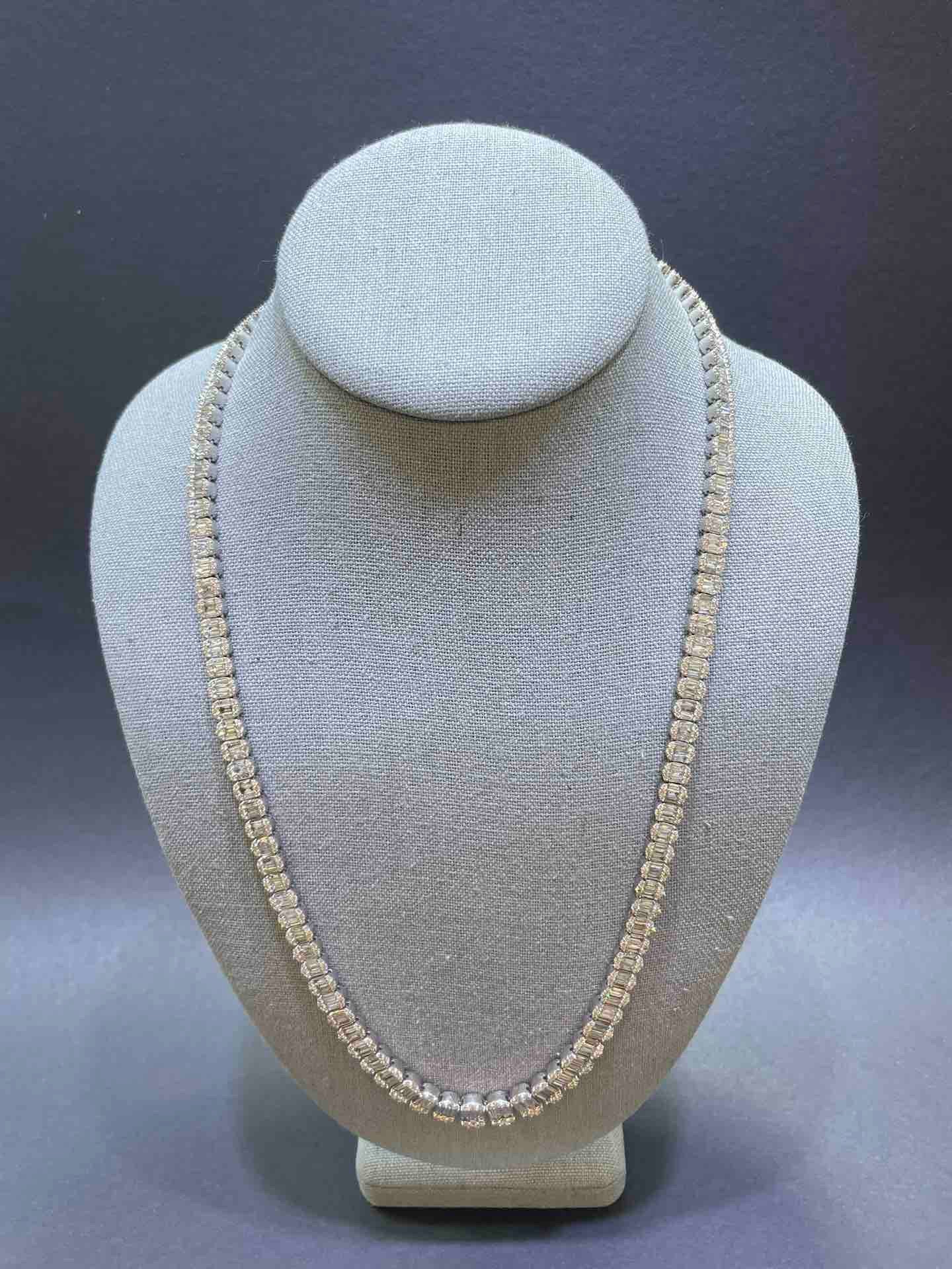 VVS BAGUETTE CHAIN HANDMADE 14k | NATURAL DIAMONDS | 32 Cts 💎