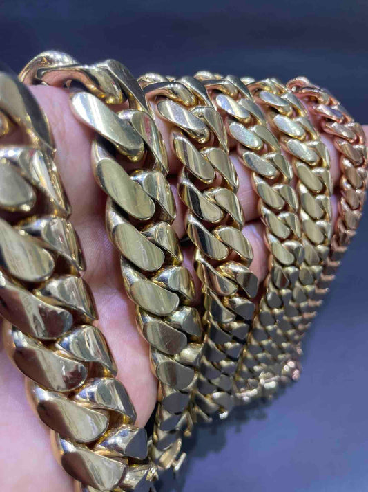 10K CUBAN LINK BRACELET 21mm 275 G