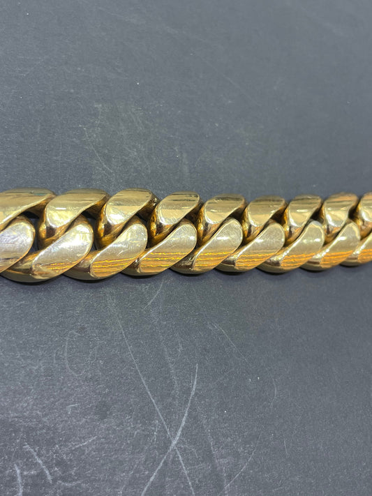 10k Miami Cuban Link Bracelet 22MM | 257 Grams