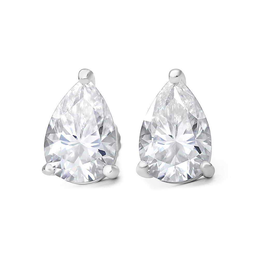 1 Carat Solitaire Diamond Stud Earrings