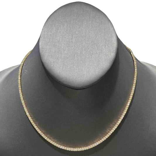 VS1 14k "Bust Down" Iced Tennis Chain💎 | 6 cts